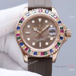 Swiss Quality Clone Rolex Yacht-Master Sats Rose Gold Watches 40mm
